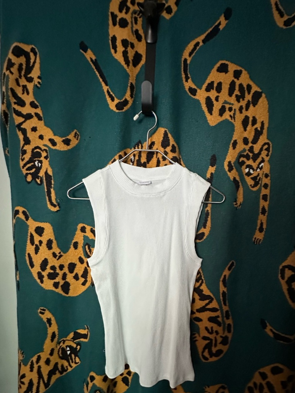 LASCANA | White Ribbed Sleeveless Tank Top